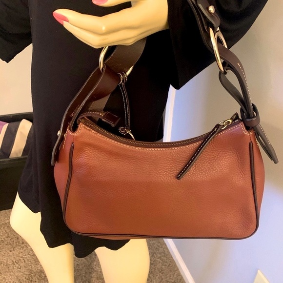 Dooney & Bourke Leather Florentine Hobo Handbag - Picture 4 of 11